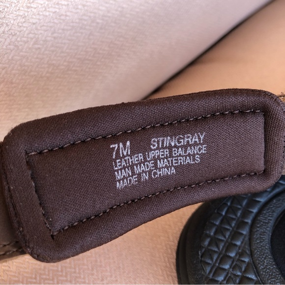 Sonoma Genuine Leather Stingray Removable Back Strap Brown Adjustable Sandals 7 - Picture 9 of 14